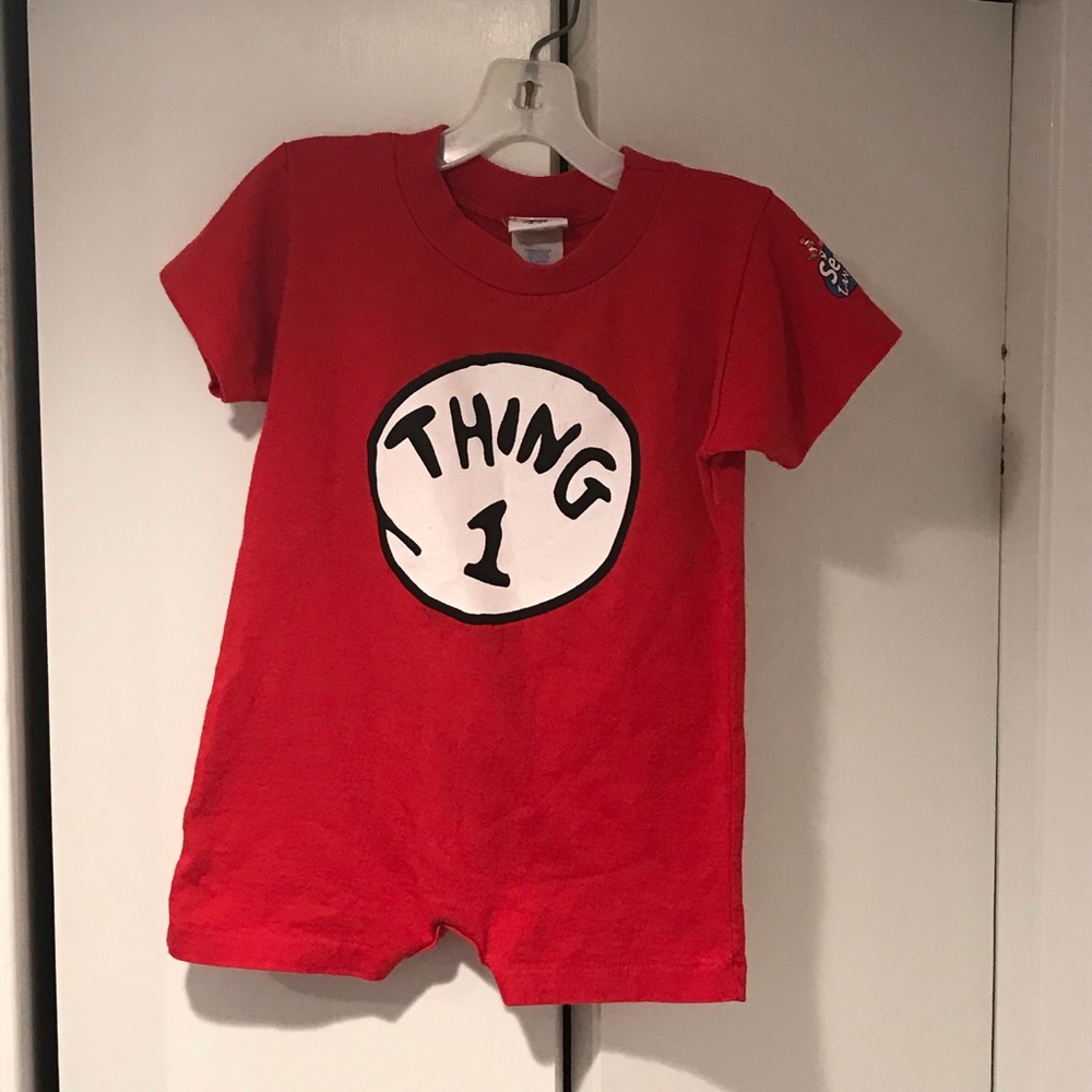 Universal Seuss Landing Thing 1 & 2 Romper /Onesie